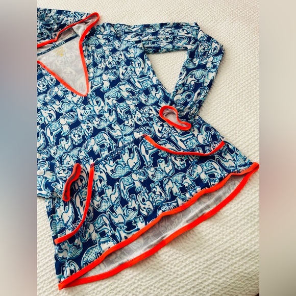 ‼️FINAL SALE MUST GO‼️🩷✨LILY PULITZER WOMEN’S LUXLETIC ELEPHANT HOODIE✨🩷 - Picture 7 of 10